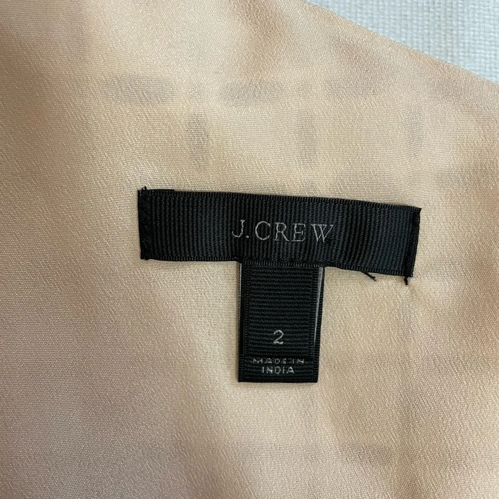 J. Crew White One-Shoulder Ruffle Eyelet Cotton Top Size 2